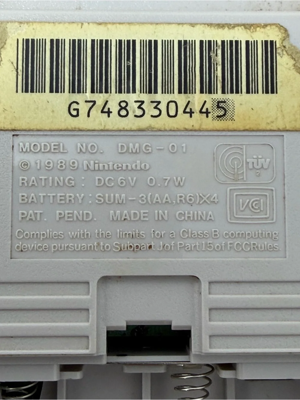 Original Nintendo GameBoy DMG-01 Handheld Console Tested Working ZELDA NOT INCL*
